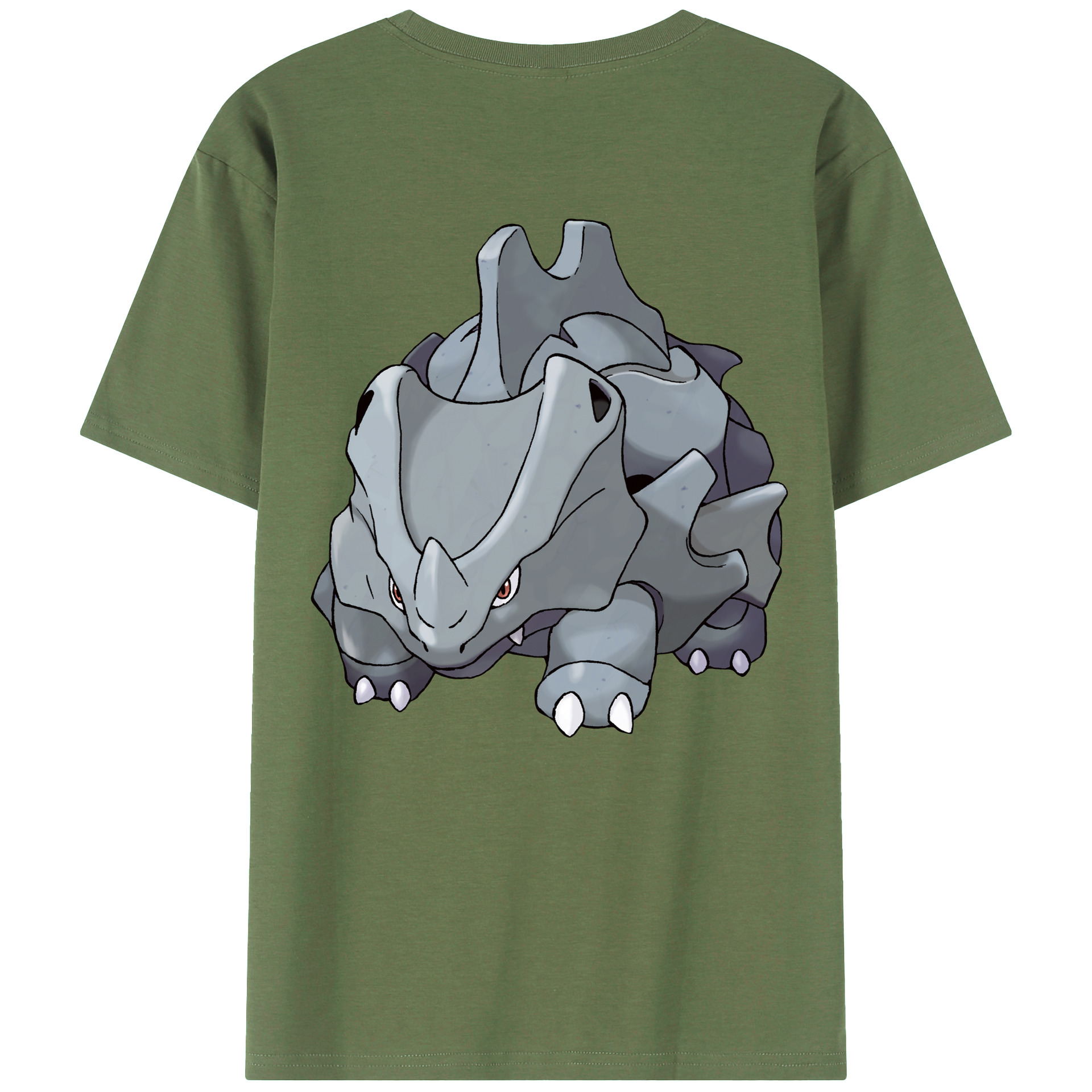 （画像用） ポケットモンスター Pokémon 綿100％ メンズ半袖Tシャツ（バックプリント） 通気性